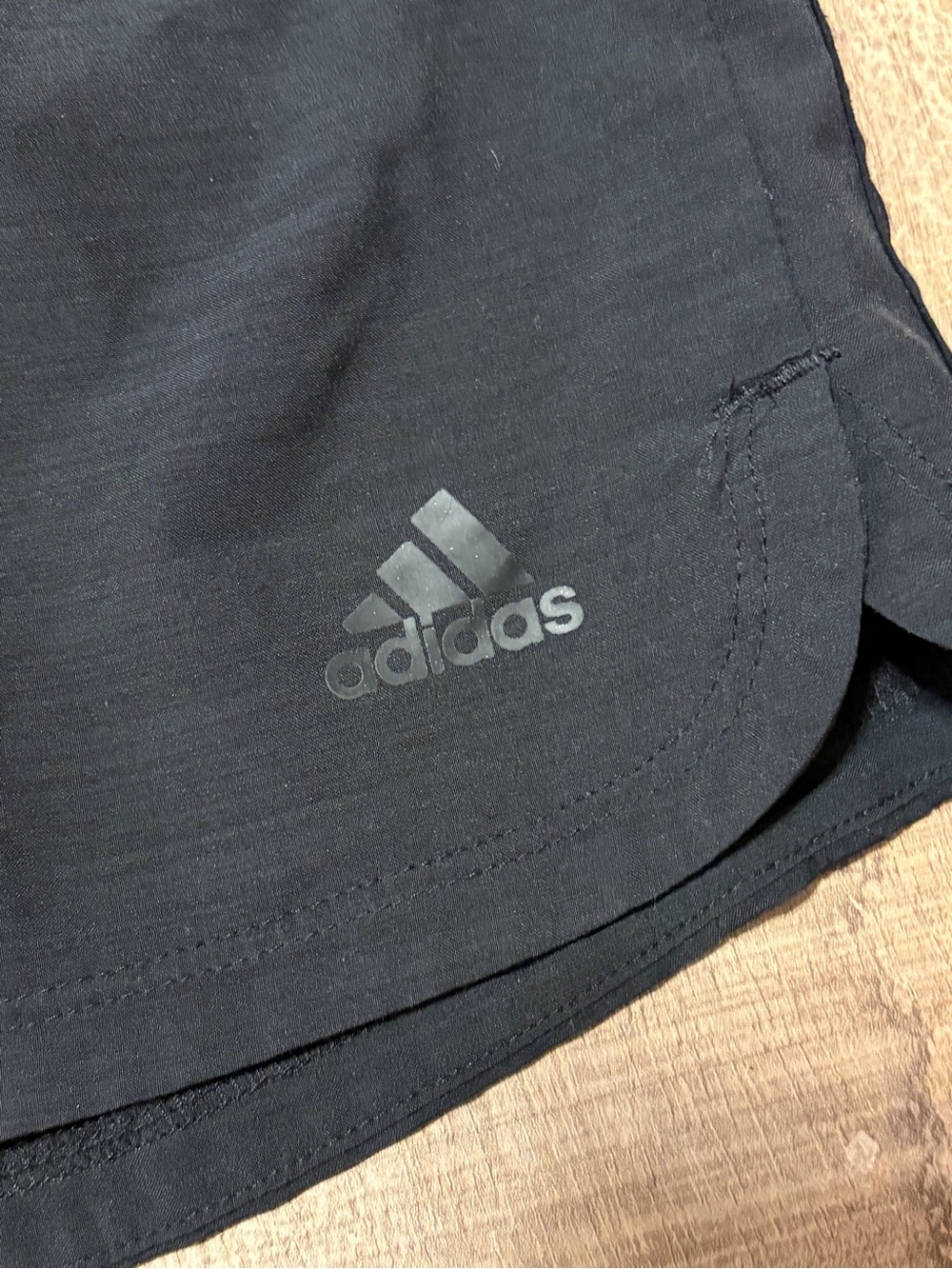 adidas Black Men's Athletic Running Shorts with Logo